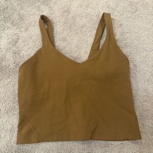 Brown lululemon align tank size 6